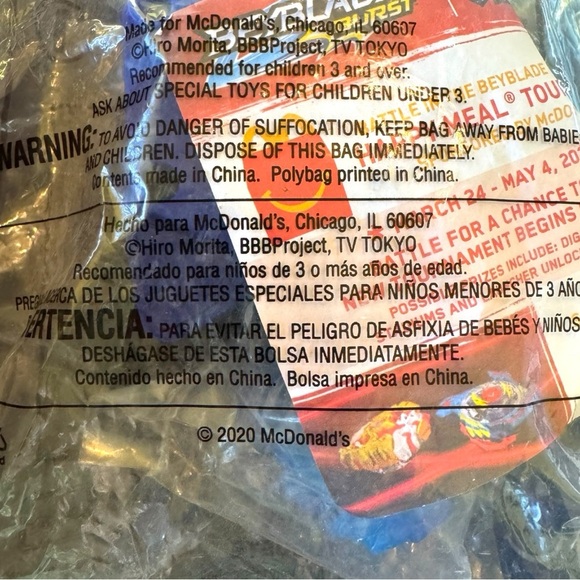 NEW 2020 McDonald’s Beyblade Burst Happy Meal Toy – Valt & Valtryek (#1) - Picture 4 of 5